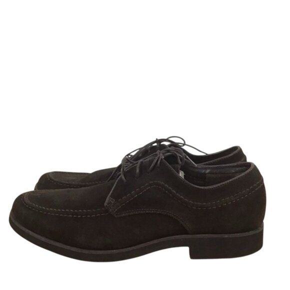 𝅺HUSH Puppies men shies maroon brown suede leather classic dress comfortable 8 - Picture 1 of 14